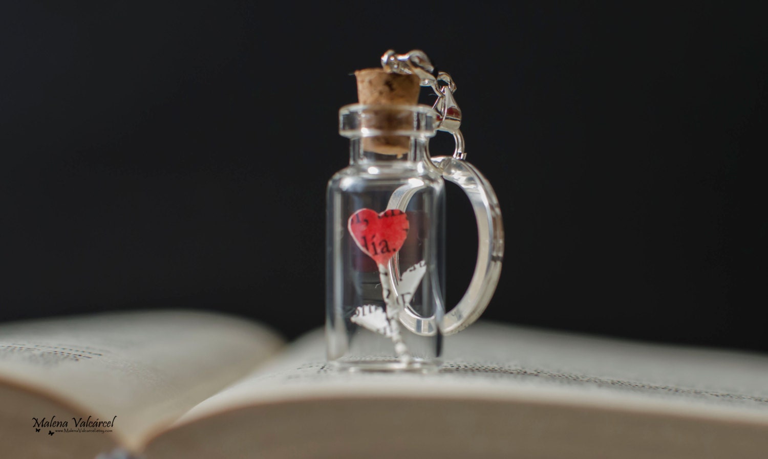 Liebe in Der Flasche - Schlüsselanhänger Valentinstagsgeschenk Liebesgeschenk Erster Jahrestag von MalenaValcarcel