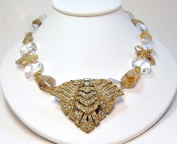 Deco-Clip-Kette. Goldton von MalibuJewel