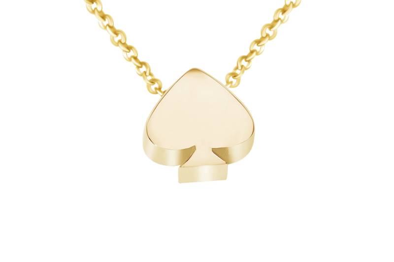 14K Solid Gold Spade Halskette Poker Charm Anhänger 14K Solid Gold Spade Halskette Poker Charm Anhänger von MalibuVibesJewelry