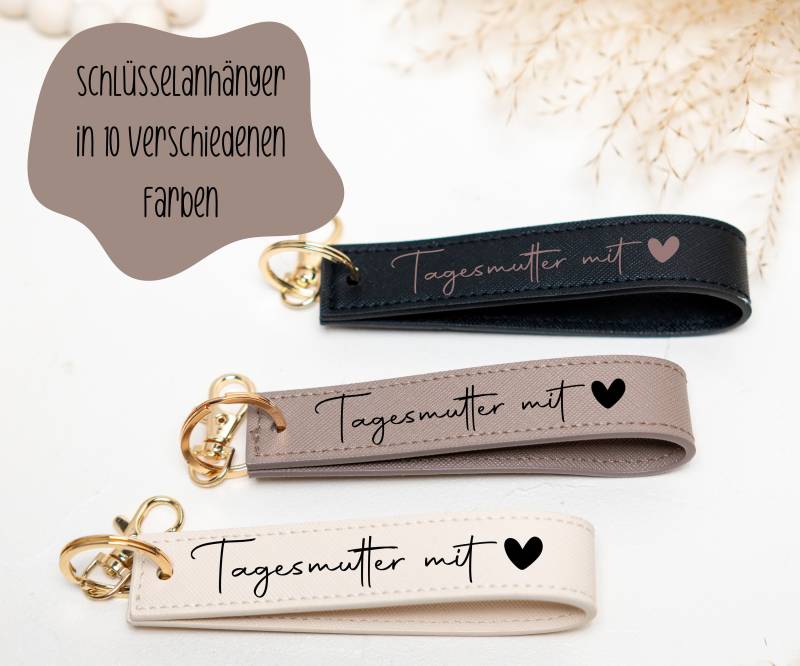Schlüsselanhänger Tagesmutter Mit Herz I Geschenkidee Geschenk Abschiedsgeschenk Anhänger Dankeschön Für Kita von MalileDesign