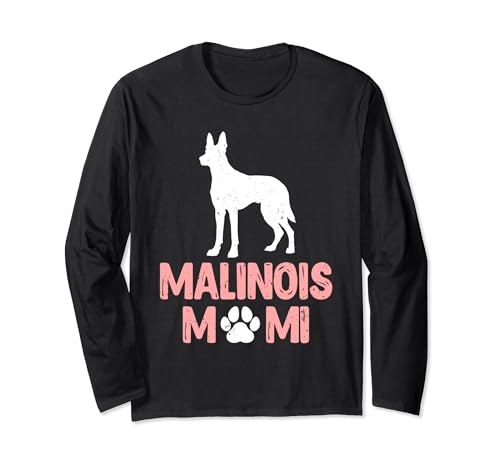 MALINOIS MAMI Hundemama Belgischer Schäferhund Frauen Langarmshirt von Malinois Geschenk Belgischer Schäferhund T-Shirt