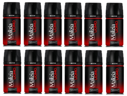 Set 12 Malizia Herren Deodorant Spray 150 Musk – Körperpflege von Malizia