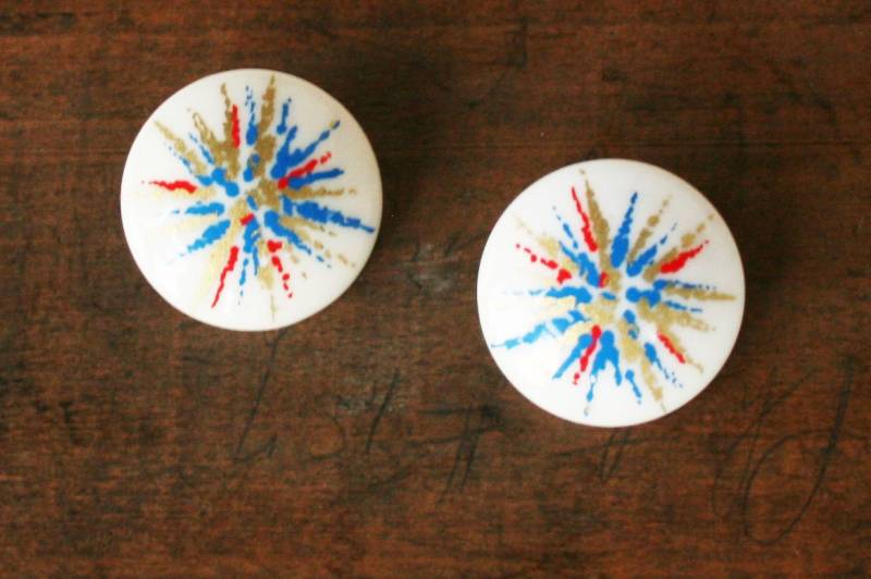 60Er Jahre Starburst Ohrringe 60Er Jahre Starburst Ohrringe von MallardVintage