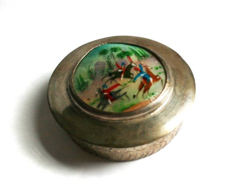 Vintage Handbemalte Erinnerungsbox Made in Jerusalem Vintage Handbemalte Erinnerungsbox Made in Jerusalem von MallardVintage