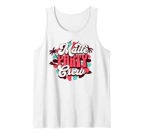 Malle Party Crew Mallorca Urlaub Outfit Damen Herren Design Tank Top Malle Party Crew Mallorca Urlaub Outfit Damen Herren Design Tank Top von Malle Party Mallorca Urlaub Geschenke Damen Herren
