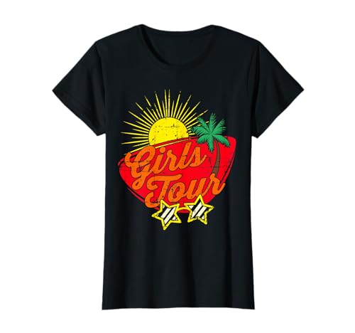 Mädels Damen GIRLS TOUR Shirt - Party Urlaub | T-Shirt von Malle Party Shirts