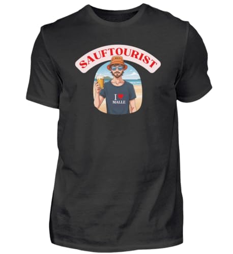 SAUFTOURIST Malle Bier Party Mallorca Junggesellenabschied - Herren Shirt -5XL-Black SAUFTOURIST Malle Bier Party Mallorca Junggesellenabschied - Herren Shirt -5XL-Black von MalleMel
