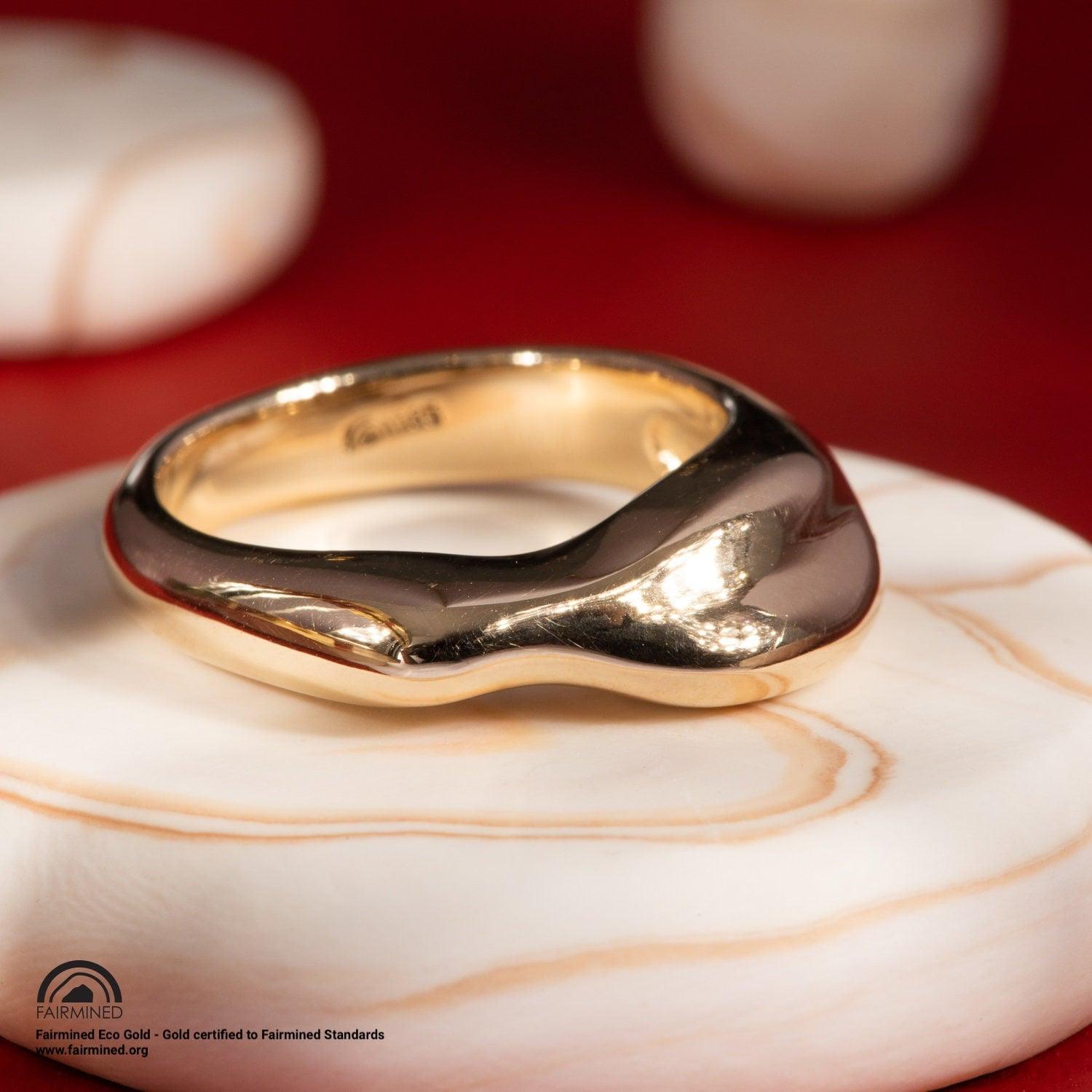 Evolve Ring in Fairmined Zertifiziertem Gold von MalleableJewellers