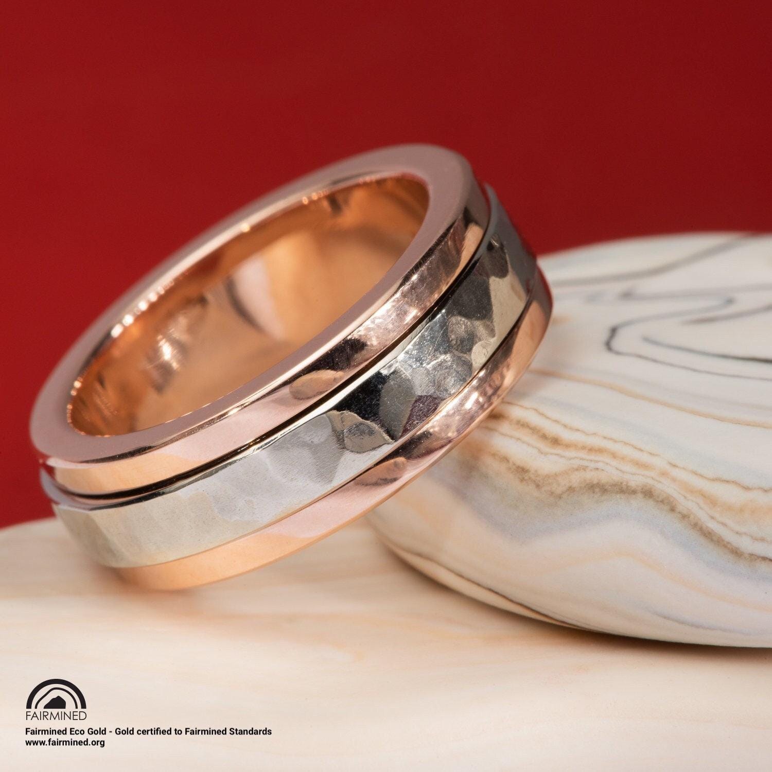 Spinner Ring Aus Fairmined Zertifiziertem Gold von MalleableJewellers