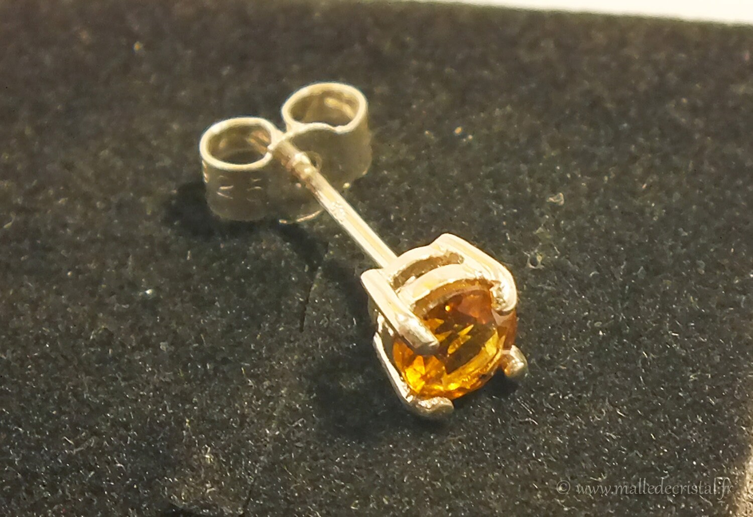 Citrin-Chip-Ohrring - 925 Silber Citrin-Chip-Ohrring - 925 Silber von MalledeCristal