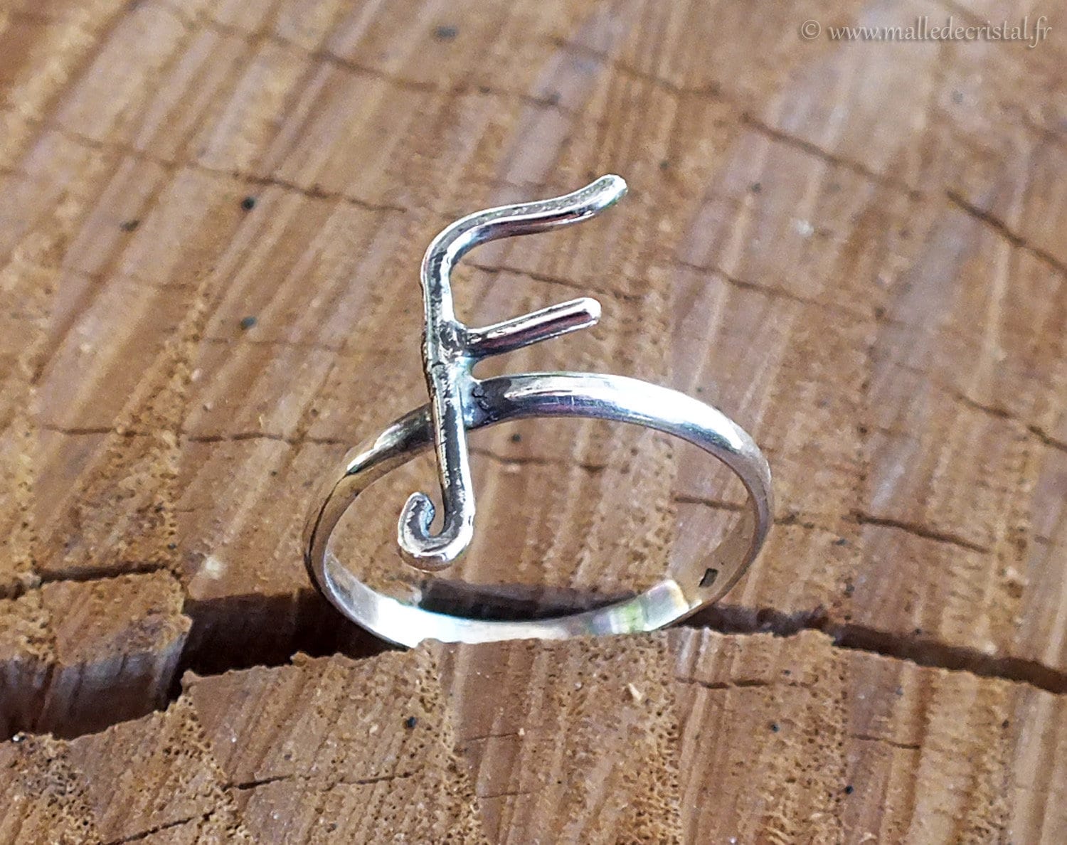 Silber Ring Alphabet Brief - Maßgeschneiderte Silber Ring Alphabet Brief - Maßgeschneiderte von MalledeCristal