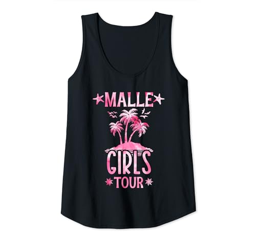 Damen Damen Malle Girls Tour Mallorca insel Party Urlaub Tie Dye Tank Top von Mallorca Party Urlaub Outfit