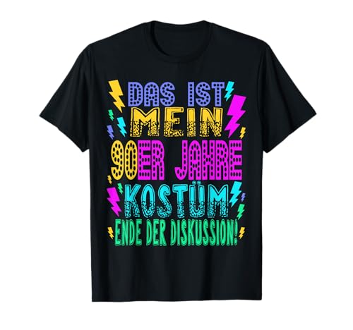 90er Jahre Outfit Kostüm Party 90s Mottoparty Herren Damen T-Shirt von Malneunzigerthem
