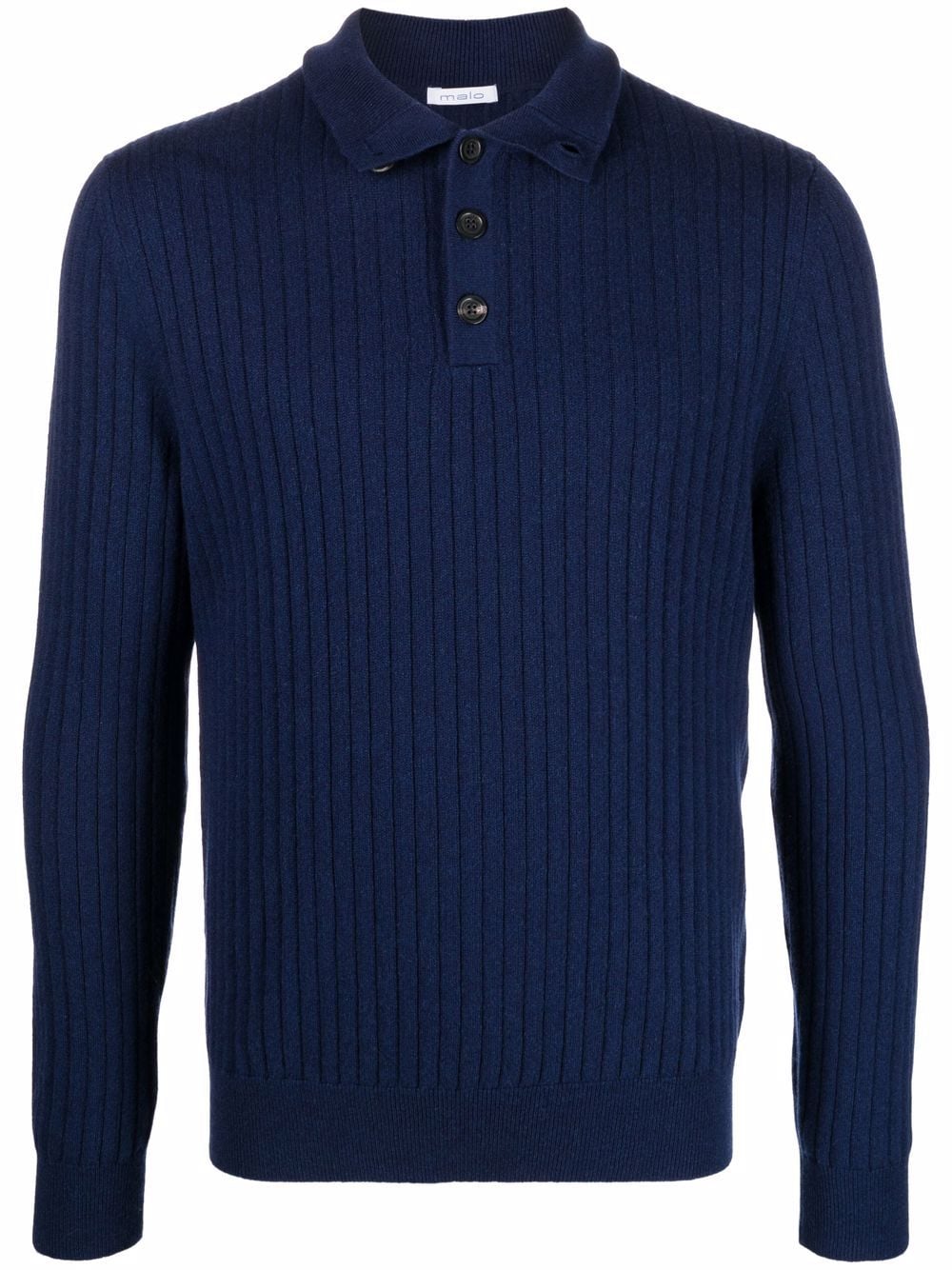 Malo Pullover mit Stehkragen - Blau von Malo