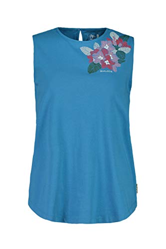 Maloja Damen Claudiam. T-Shirt, Blau (River 0489), X-Large von Maloja