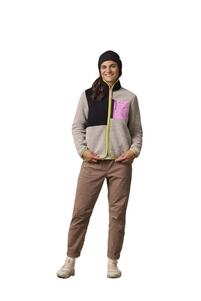 Maloja Fleecejacke VallettaM Mountain Fleece (Wolljacke, warm) grau/schwarz Damen von Maloja