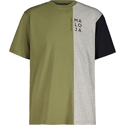 Maloja Herren Boèm T-Shirt, Moss, Mehrfarbig, M von Maloja