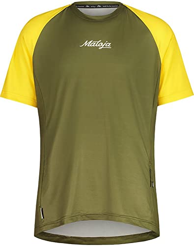Maloja Herren Dentrom Multi T-Shirt, Moss, Mehrfarbig, XL von Maloja
