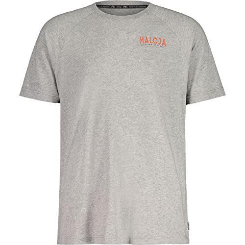 Maloja Herren Forcellam T-Shirt, Grau meliert, XL von Maloja