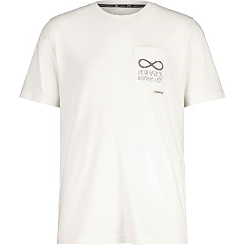 Maloja Herren Pordoim T-Shirt, Mehrfarbig (Glacier Milk), M von Maloja