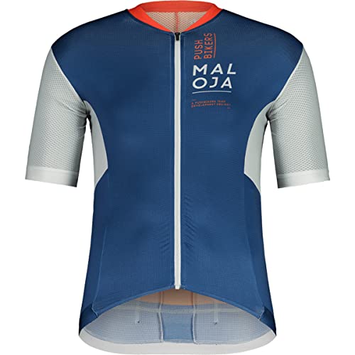 Maloja Herren Pushbikersm Race 1/2 T-Shirt, Mehrfarbig (Midnight Multi), M von Maloja