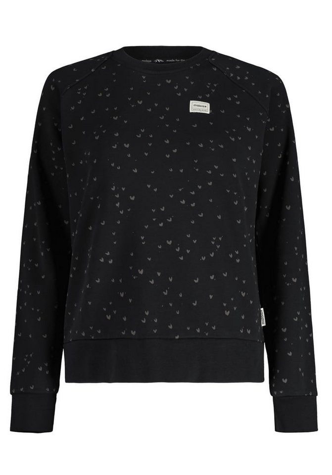 Maloja Langarmshirt Pullover ValladaM Organic Sweat Shirt (100% Baumwolle) schwarz Damen von Maloja