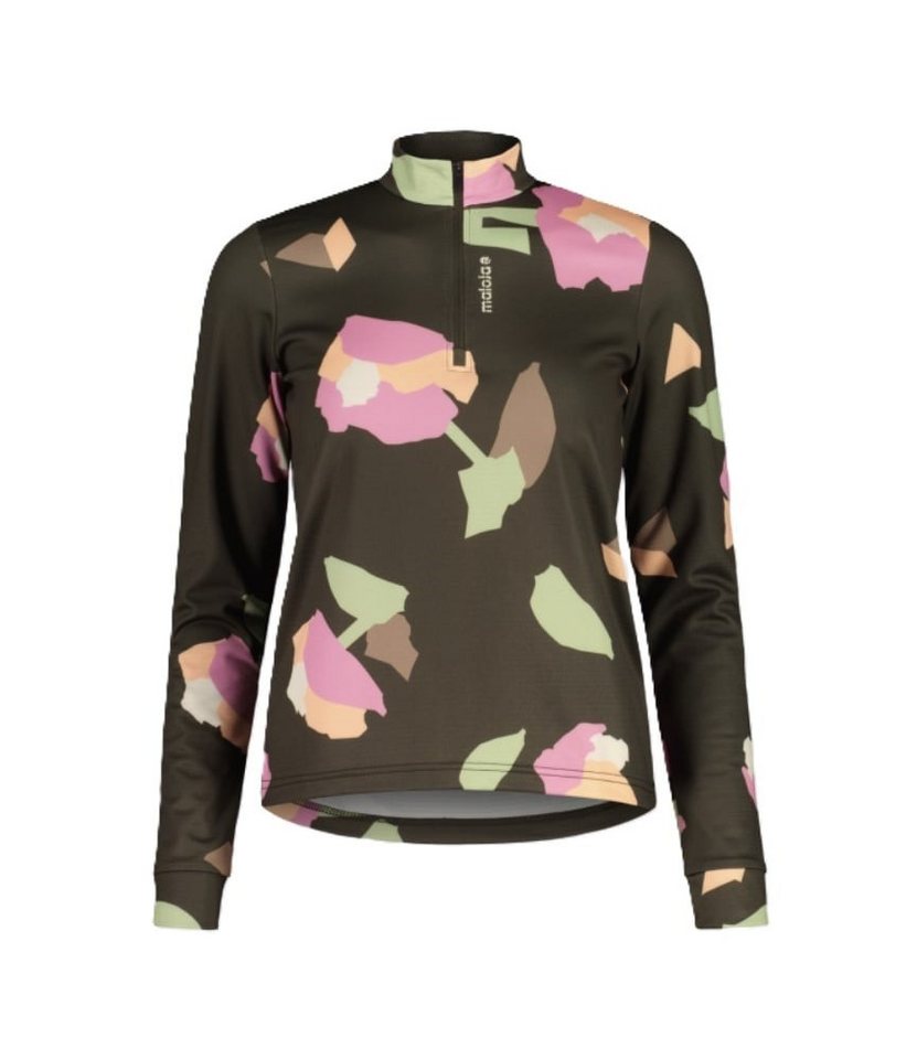 Maloja Langarmshirt SawangM Adventure Midlayer Shirt (warm, 4-Wege-Stretch) braun/bunt von Maloja