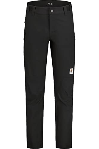 Maloja M Momosm. Hose Schwarz - Winddichte Wasserabweisende Herren Softshell Radhose, Größe L - Farbe Moonless von Maloja