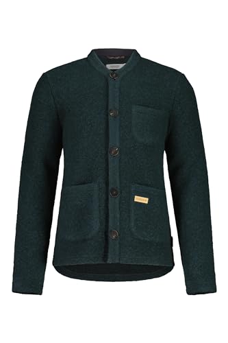 Maloja M Tödim. Jacke Grün - Lässige traditionelle Herren Woll Walkjacke, Größe M - Farbe Deep Forest von Maloja