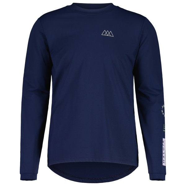 Maloja - SteinpilzM. Puzzle - Longsleeve Gr M blau von Maloja