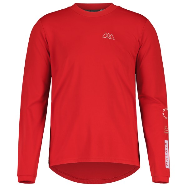 Maloja - SteinpilzM. Puzzle - Longsleeve Gr M rot von Maloja