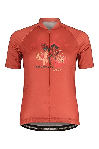 Maloja W Vanilm. 1/2 Trikot Rot - Funktionelles modernes Damen Bike Trikot, Größe M - Farbe Rosehip von Maloja