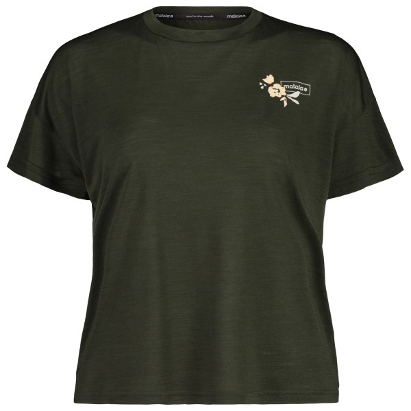 Maloja - Women's HongarM. - Merinoshirt Gr L oliv von Maloja