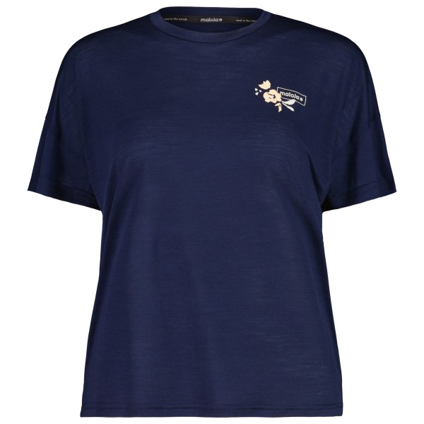 Maloja - Women's HongarM. - Merinoshirt Gr M blau von Maloja