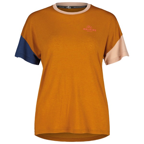 Maloja - Women's HongarM. Puzzle - Merinoshirt Gr L;M;S;XL;XS blau;oliv;orange von Maloja