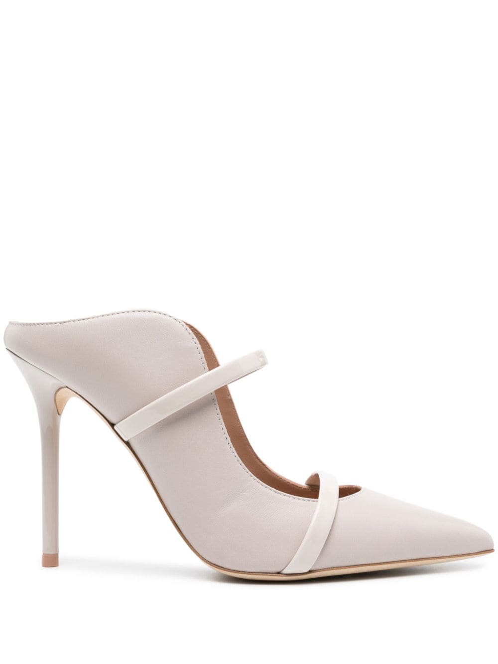 Malone Souliers 100mm Maureen leather mules - Nude von Malone Souliers