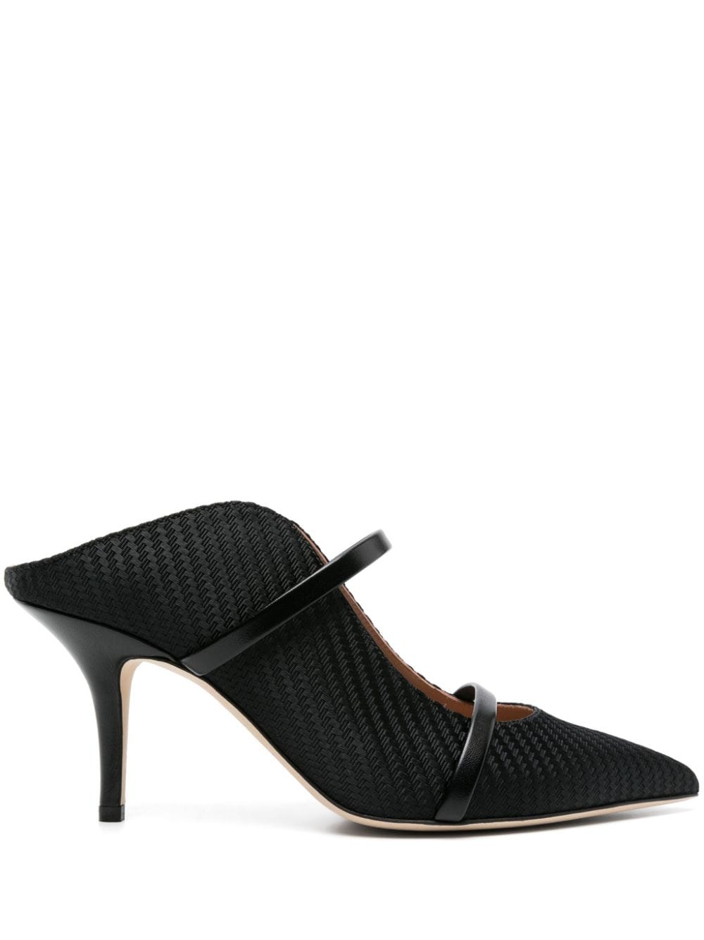 Malone Souliers 70mm Maurren jacquard mules - Schwarz von Malone Souliers