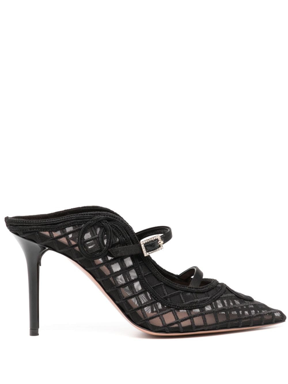 Malone Souliers Gala Mesh-Mules 90mm - Schwarz von Malone Souliers