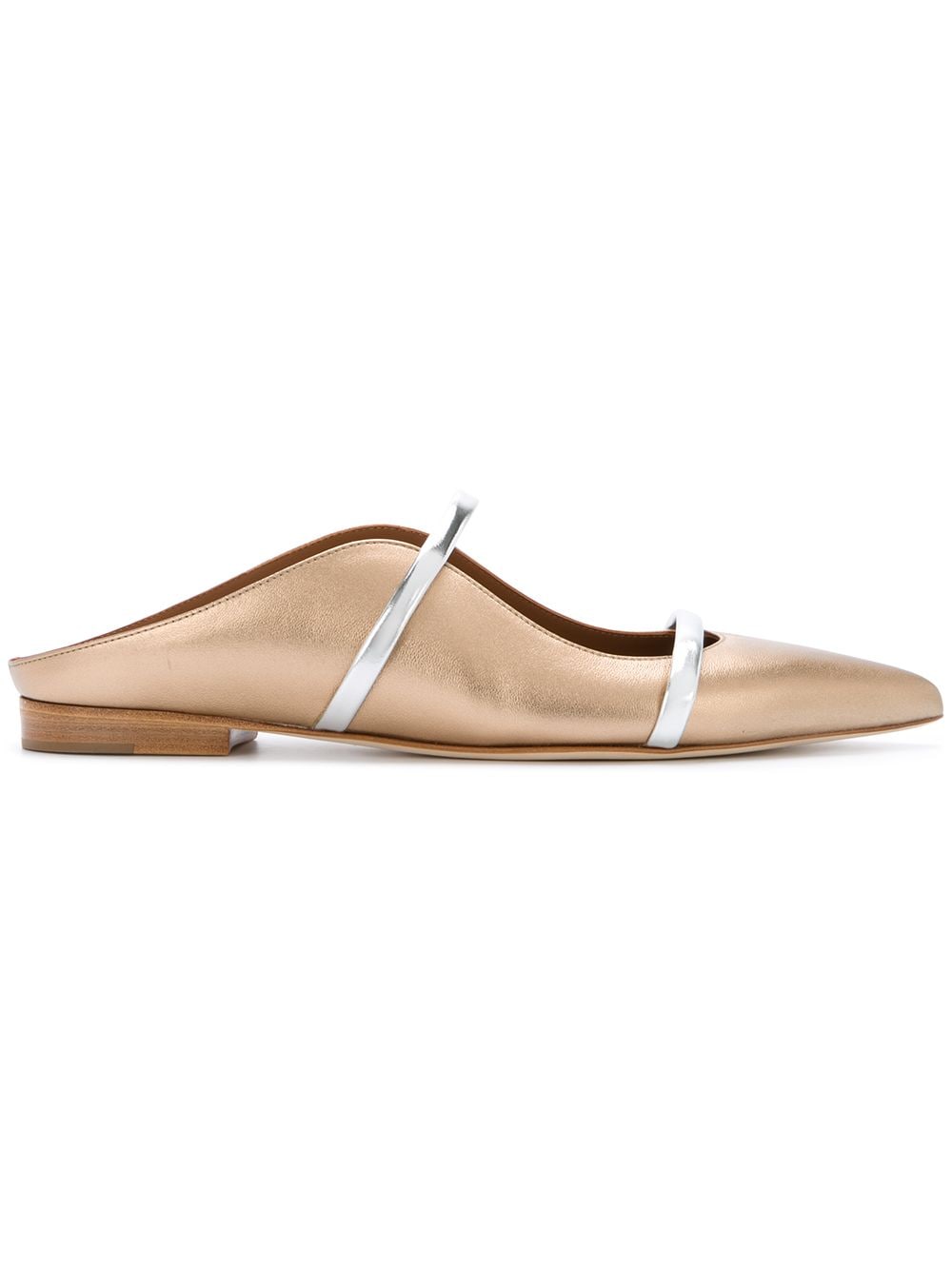 Malone Souliers 'Maureen' Samt-Mules - Metallic von Malone Souliers