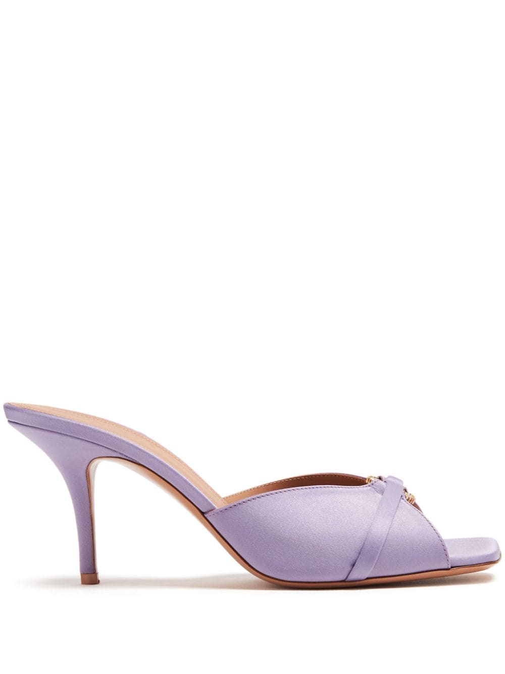 Malone Souliers Patricia Mules aus Satin 70mm - Violett von Malone Souliers