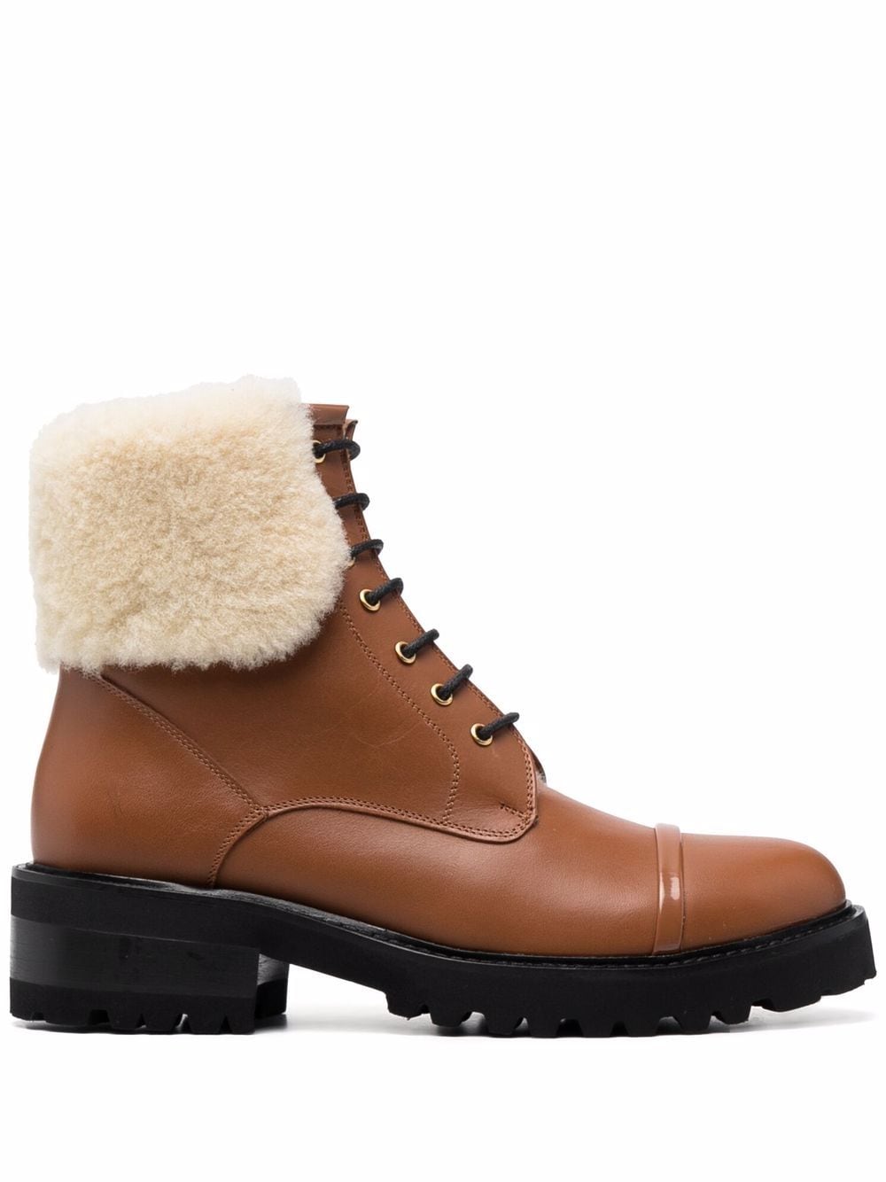 Malone Souliers Stiefeletten mit Shearling-Besatz - Braun von Malone Souliers