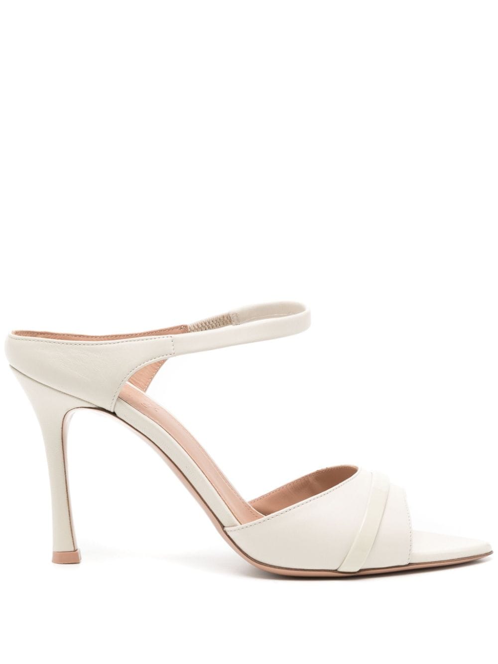 Malone Souliers Una 90mm leather mules - Nude von Malone Souliers