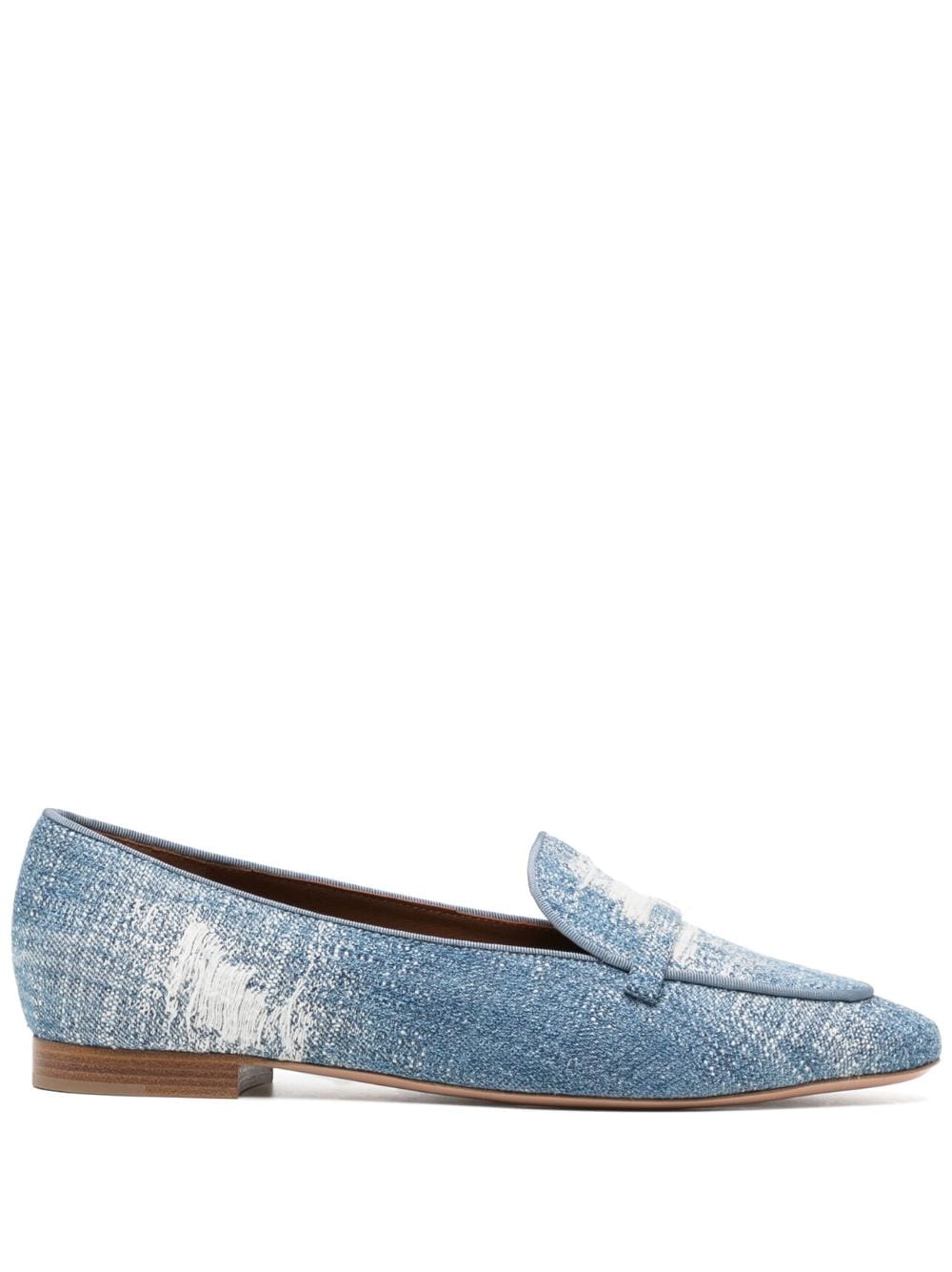 Malone Souliers Loafer mit Distressed-Finish - Blau von Malone Souliers