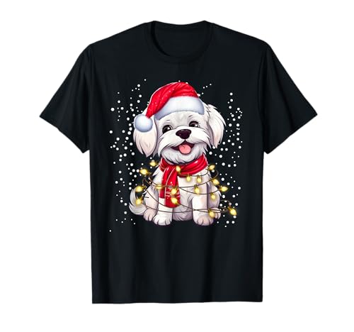 Malteser Hund Ugly Christmas Dog Xmas Boys Kids T-Shirt Malteser Hund Ugly Christmas Dog Xmas Boys Kids T-Shirt von Maltese Dog Christmas matching Pajamas
