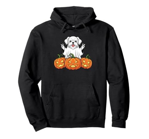 Lustiger maltesischer Geist Kürbis Boo Halloween Kinder Herren Damen Pullover Hoodie Lustiger maltesischer Geist Kürbis Boo Halloween Kinder Herren Damen Pullover Hoodie von Maltese Dog Lovers Halloween Ghost Pumpkin Outfits