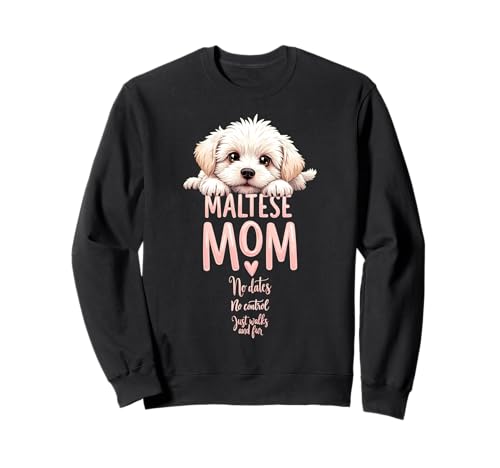 Lustiges maltesisches Malteser-Mama-Zitat Sweatshirt Lustiges maltesisches Malteser-Mama-Zitat Sweatshirt von Maltese Fun Designs