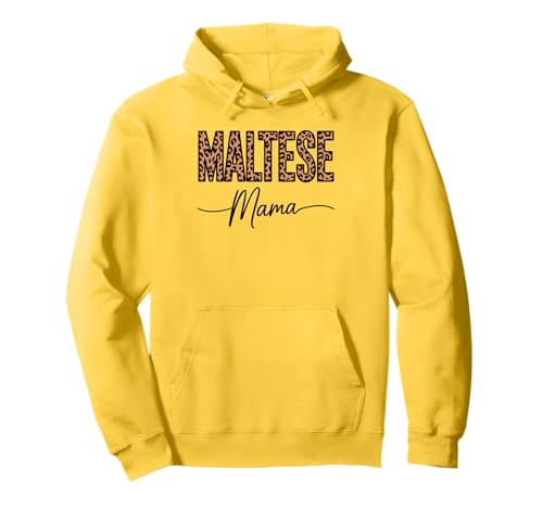 Leopardenmuster Maltese Mama Pullover Hoodie Leopardenmuster Maltese Mama Pullover Hoodie von Malteses Maltese Dog Lover Gifts