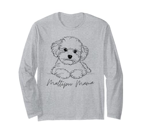 Maltipoo Mama Maltipoo Mama, niedliches Strichbild für Hunde, künstlerisch Langarmshirt Maltipoo Mama Maltipoo Mama, niedliches Strichbild für Hunde, künstlerisch Langarmshirt von Maltipoo Lover Beautiful Dog Art Gift Design