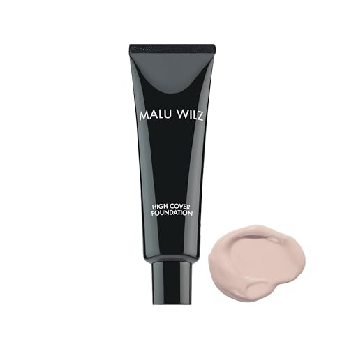 Malu Wilz High Cover Foundation Nr.1 Light Beige 30ml - Flüssiges Camouflage Make up stark deckend, Concealer für empfindliche Haut, Langanhaltende Abdeckung von Hautanomalien von Malu Wilz