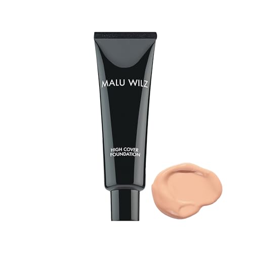 Malu Wilz High Cover Foundation Nr.3 Natural Sand 30ml - Flüssiges Camouflage Make up stark deckend, Concealer für empfindliche Haut, Langanhaltende Abdeckung von Hautanomalien von Malu Wilz